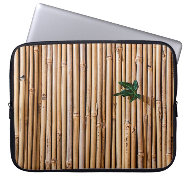 Bamboo-barriären skärm-staket laptop fodral (Framsidan)