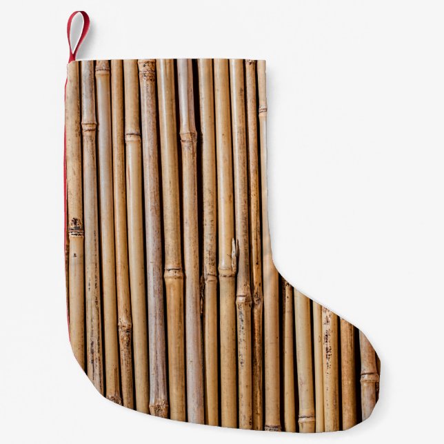 Bamboo barrier screen fence liten julstrumpa (Framsidan)