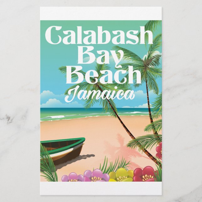 Bamboo Beach Jamaica Brevpapper (Framsida)