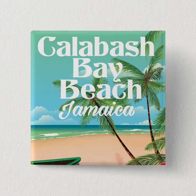 Bamboo Beach Jamaica Knapp (Framsida)