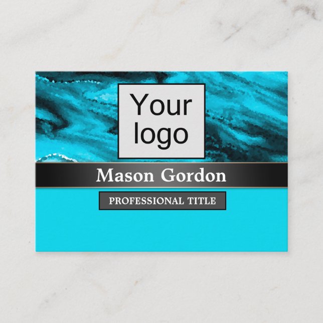 Bamboo, beige bakgrundsbricka visitkort (Framsida)