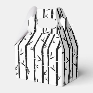 Bamboo Black and White Anpassningsbar Presentaskar