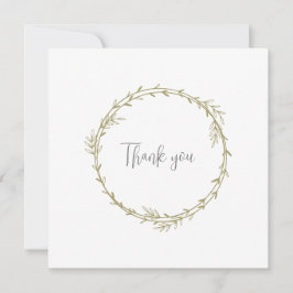 Bamboo Boho Botanical Löv Soft Elegant Greenery Tack Kort