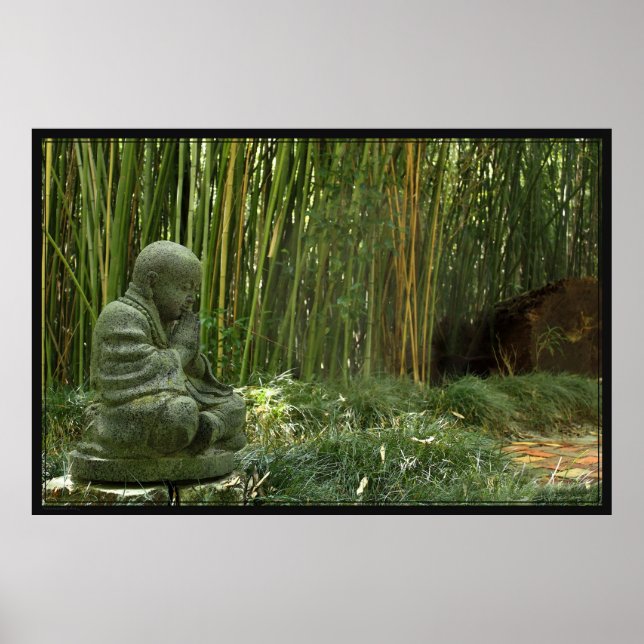 Bamboo Buddha Poster -60 x 40 -andra storlekar til (Framsidan)