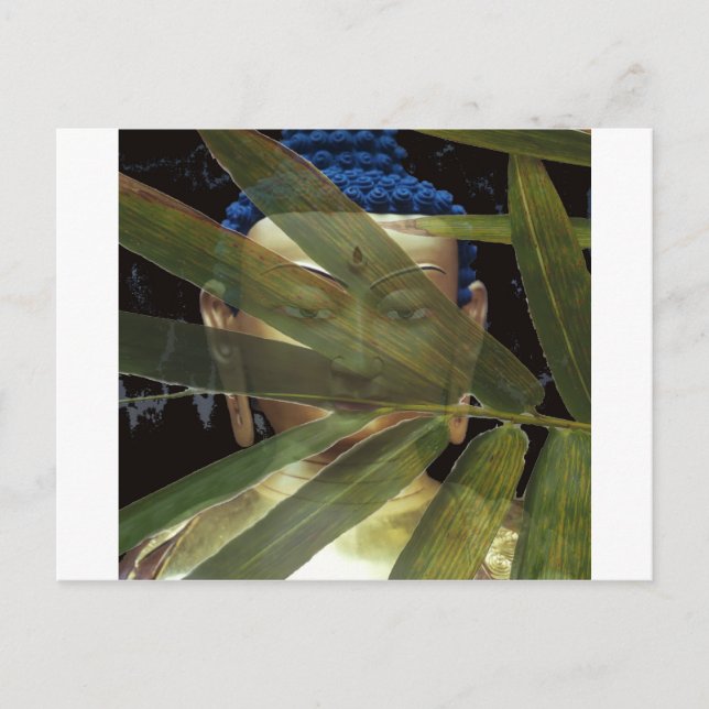 Bamboo Buddha Vykort (Framsida)