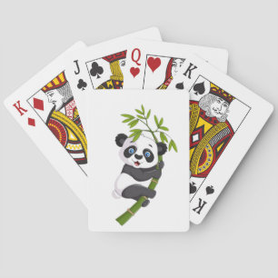 Bamboo Buddy Glad Liten Panda som gungar i Ba Casinokort