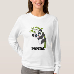 Bamboo Buddy Hänger med min mellanmål Panda Peekab T Shirt