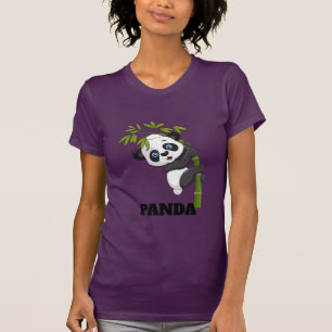 Bamboo Buddy Hänger med min mellanmålspan Panda Pe T Shirt