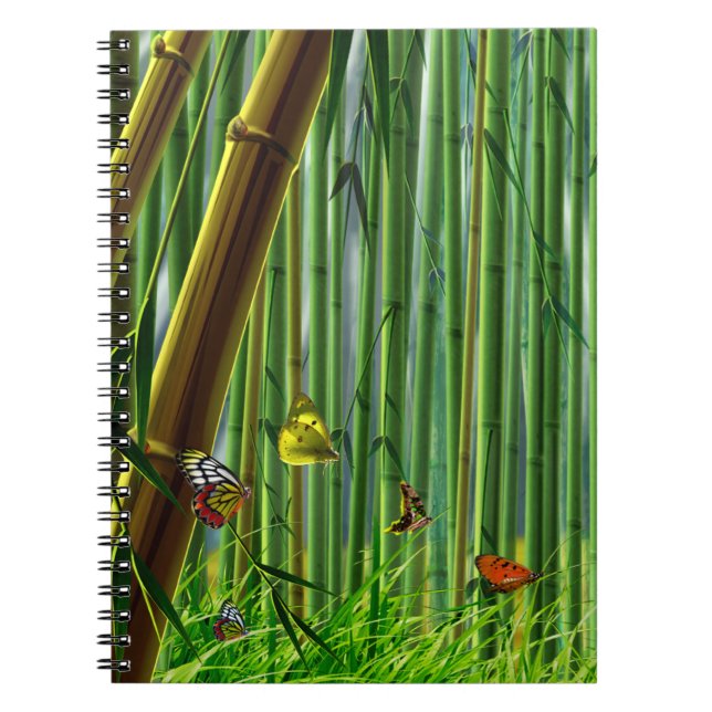 Bamboo & Butterfly Art 1 Anteckningsbok (Framsidan)