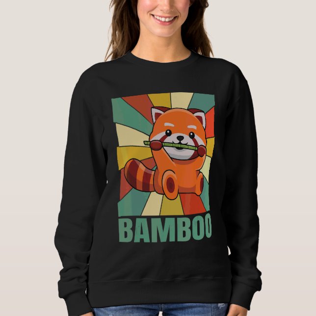Bamboo-citat för en röd pandaexpert t shirt (Framsida)