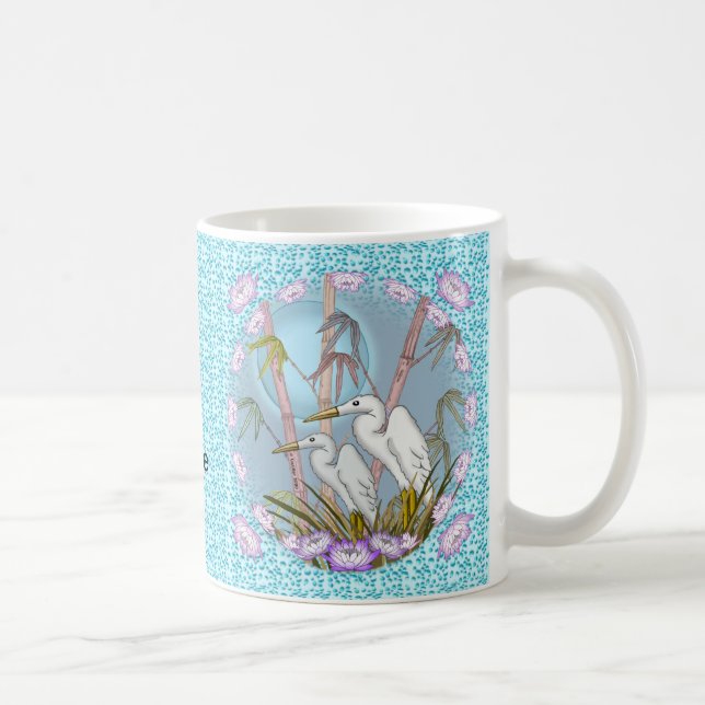 Bamboo Cranes mugg (Höger)