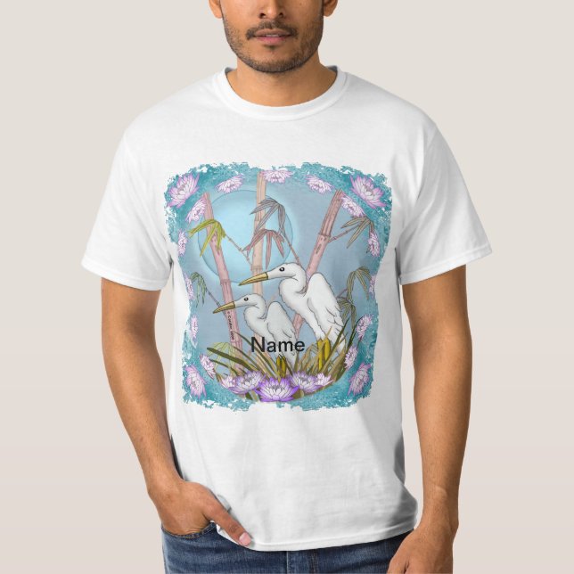 Bamboo Cranes t-shirt (Framsida)