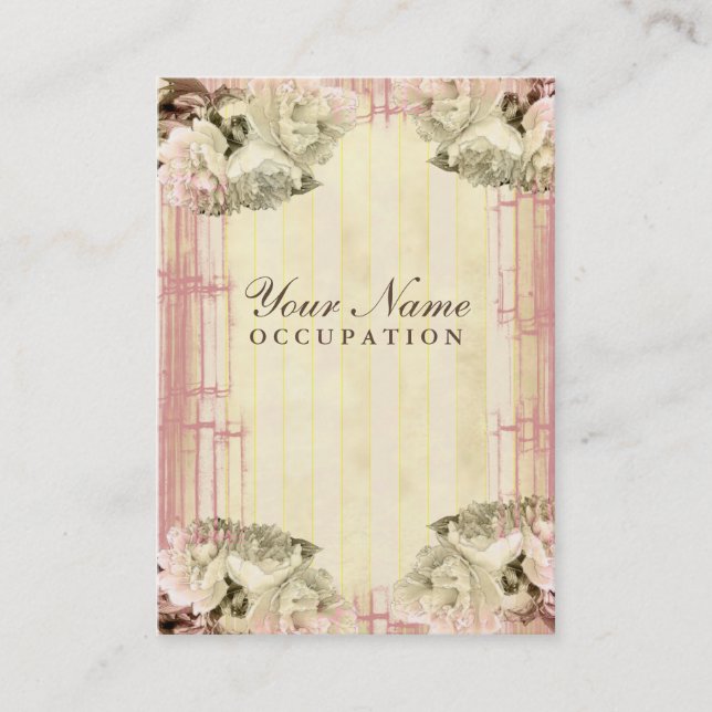 Bamboo & Cream - Affärskort Visitkort (Framsida)