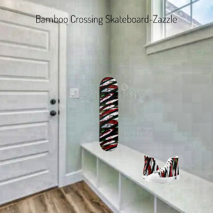Bamboo Crossing Mini Skateboard Bräda 18,5 Cm