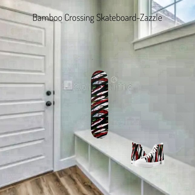 Bamboo Crossing Mini Skateboard Bräda 18,5 Cm (Skapare uppladdad)