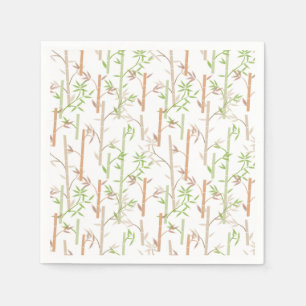 Bamboo Foliage Oriental Greenery Lövs Pappersservett