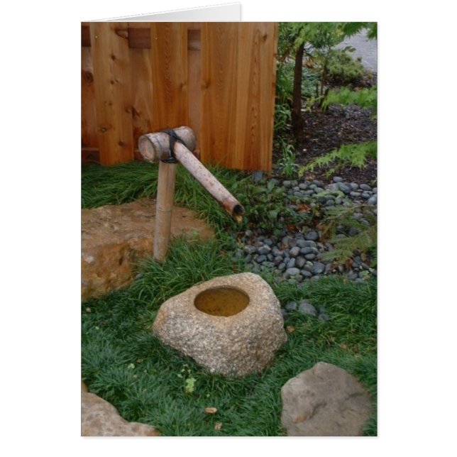 Bamboo Fontän Hälsningskort (Framsidan)