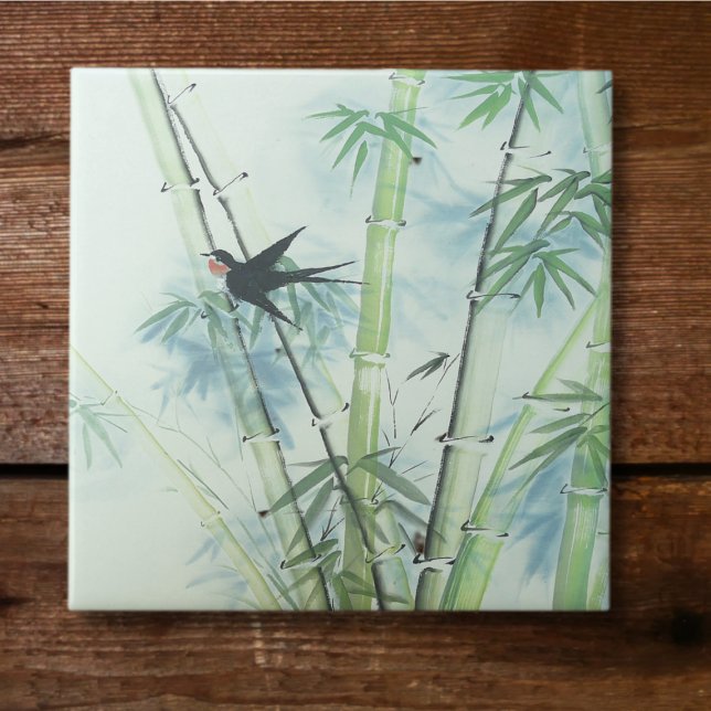 Bamboo Forest - grönten Kakelplatta (Skapare uppladdad)