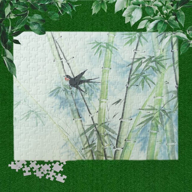 Bamboo Forest - grönten Pussel (Skapare uppladdad)