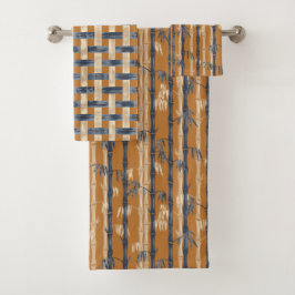 Bamboo Forest Mid Century Modern Rust