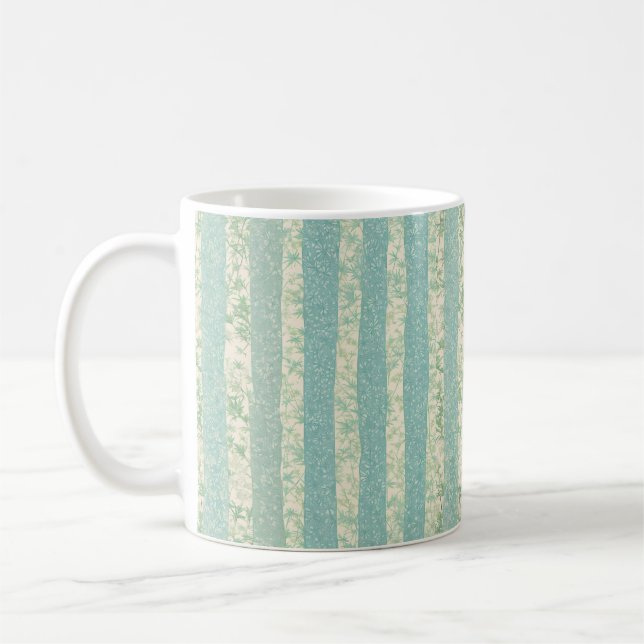 Bamboo Forest Stripe - Jade Breeze Mug Kaffemugg (Vänster)