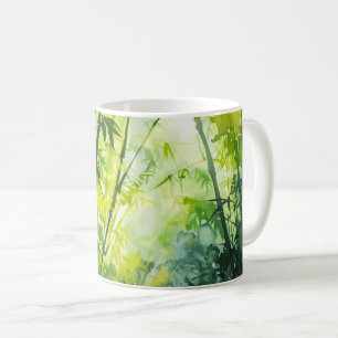 Bamboo Forest Watercolor Kaffemugg