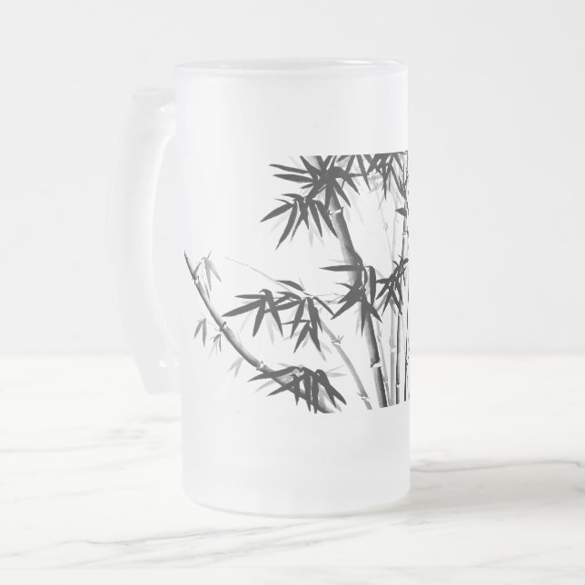 Bamboo Frostat Ölglas (Framsida vänster)