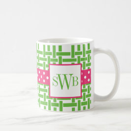 Bamboo & Grosgrain Monogrammed Mugg