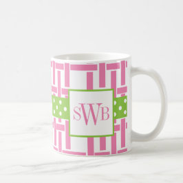 Bamboo & Grosgrain Monogrammed Mugg