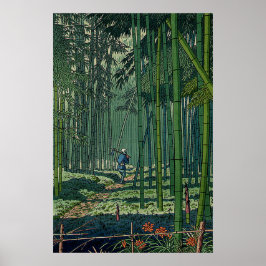 Bamboo Grove of Saga Fujishima Takeji Poster