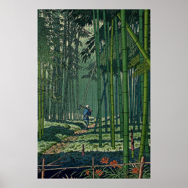 Bamboo Grove of Saga Fujishima Takeji Poster (Framsidan)