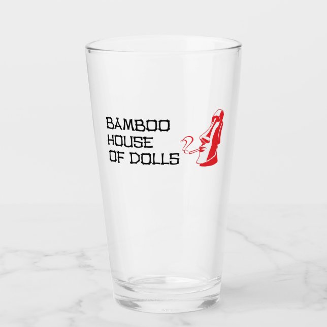 Bamboo House of Dolls Pint Glass Glaskopp (Framsida)