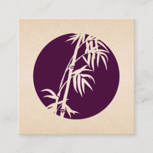 Bamboo Icon Fyrkantigt Visitkort