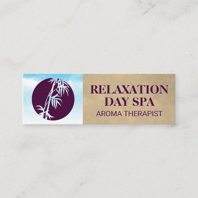 Bamboo Icon | Moln och Himlar Mini Visitkort (Framsida)