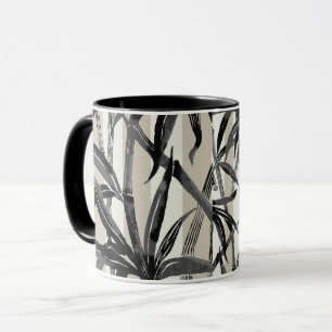 Bamboo Jungle Hawaiian Rand - Black and Taupe Mugg