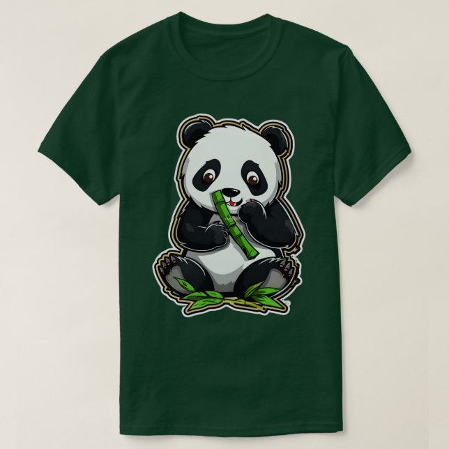 Bamboo Kärlek Endearing Panda EEG 2 T Shirt (Design framsida)