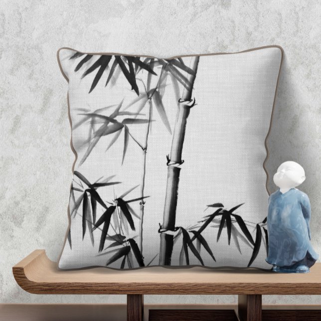 Bamboo - kinesiska Stil - oinramat Kudde (Skapare uppladdad)