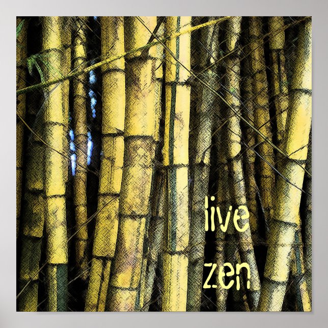 Bamboo live zen poster (Framsidan)