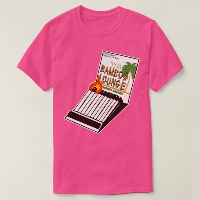 Bamboo Lounge Matchbook T Shirt (Design framsida)