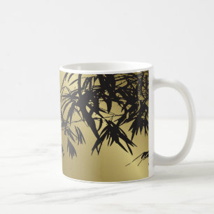 Bamboo Löv Black + Guld Anpassningsbar Gift Mugg