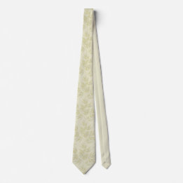 Bamboo Löv Mönster Tie - Elegant Modern Stil Slips