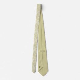 Bamboo Löv Mönster Tie - Elegant Monogram Stil Slips