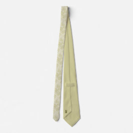 Bamboo Löv Mönster Tie - Elegant Monogram Stil Slips
