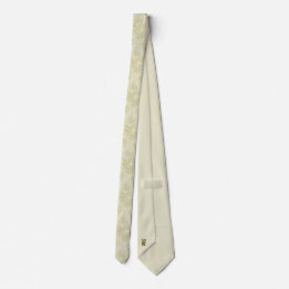Bamboo Löv Mönster Tie - Elegant Monogram Stil Slips