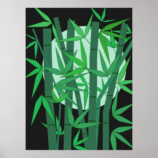Bamboo Måne Poster (Framsidan)
