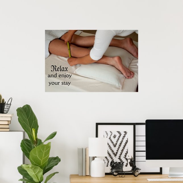 Bamboo Massage Leg Poster (Hemmakontoret)