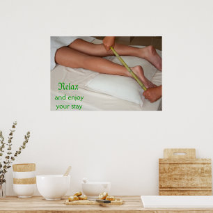 Bamboo-massage på Ankle Poster