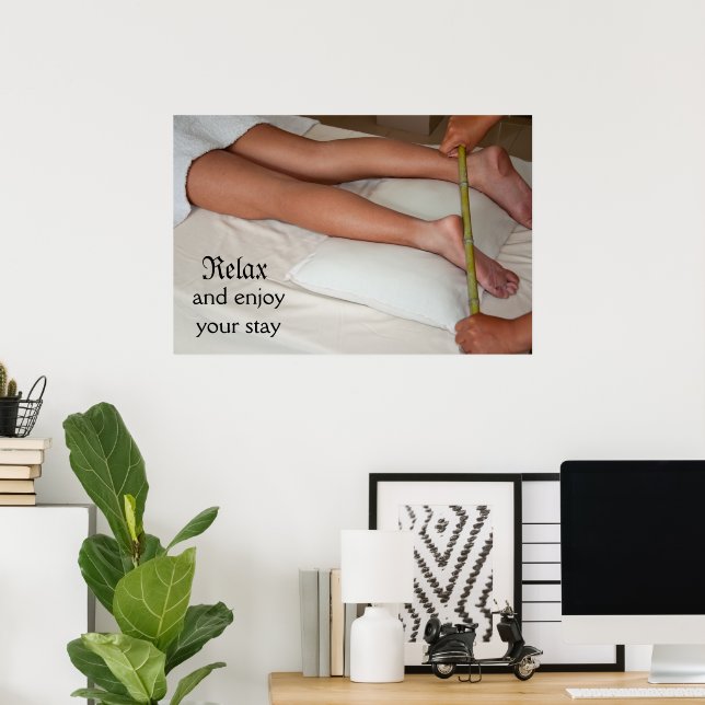 Bamboo Massage Poster (Hemmakontoret)
