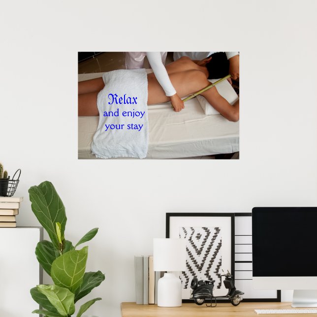 Bamboo Massage Poster (Hemmakontoret)