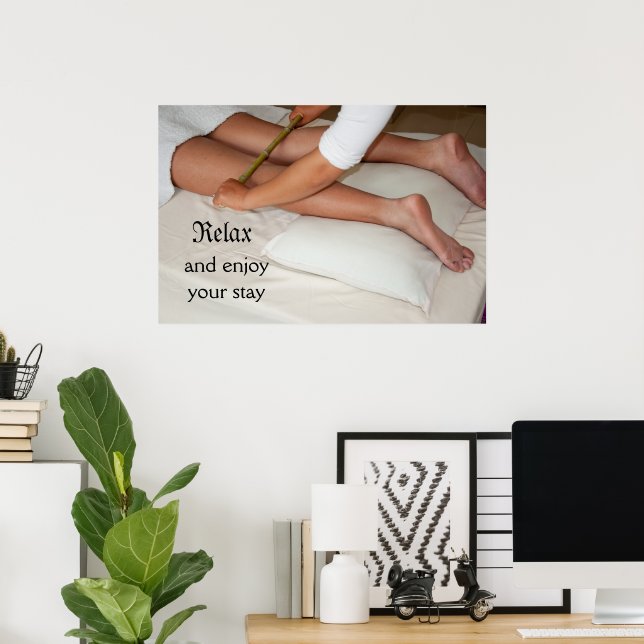 Bamboo Massage Poster (Hemmakontoret)
